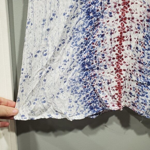 Free People Intimately All Wrapped Up Long Tank Top Blue Red White Open … - Picture 6 of 12